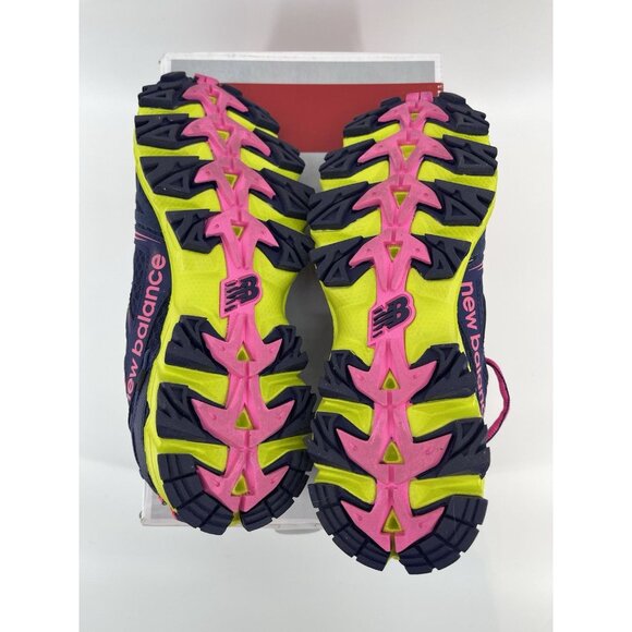 New Balance Womens 7.5 Trail Running Tennis Shoes Sneakers Blue Pink Yellow - Picture 9 of 10